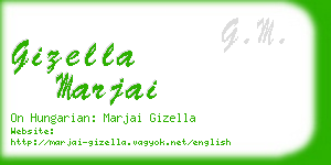 gizella marjai business card